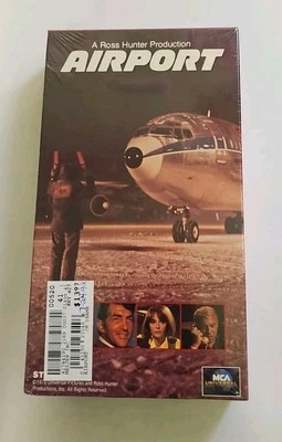 Airport VHS SEALED Watermarks MCA Burt Lancaster Dean Martin Jacqueline Bisset  - Image 1 of 4