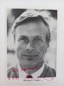 Reinhard v. Hacht - - original Autogramm - ca. 15x10cm - Autogrammkarte - Bild 1 von 1