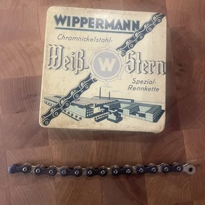 Caja CADENA WIPPERMANN de metal vintage más cadena de paso de 7" de 1/2". (NJ) - Imagen 1 de 3
