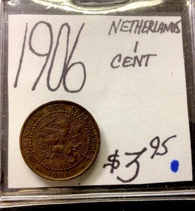 Países Bajos 1906 ¡1 centavo! Monedas ENN - Imagen 1 de 3