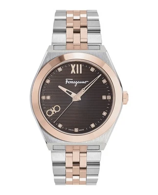 Reloj Pulsera Moda Ferragamo Hombre Dos Tonos 40mm Foto 1 de 4