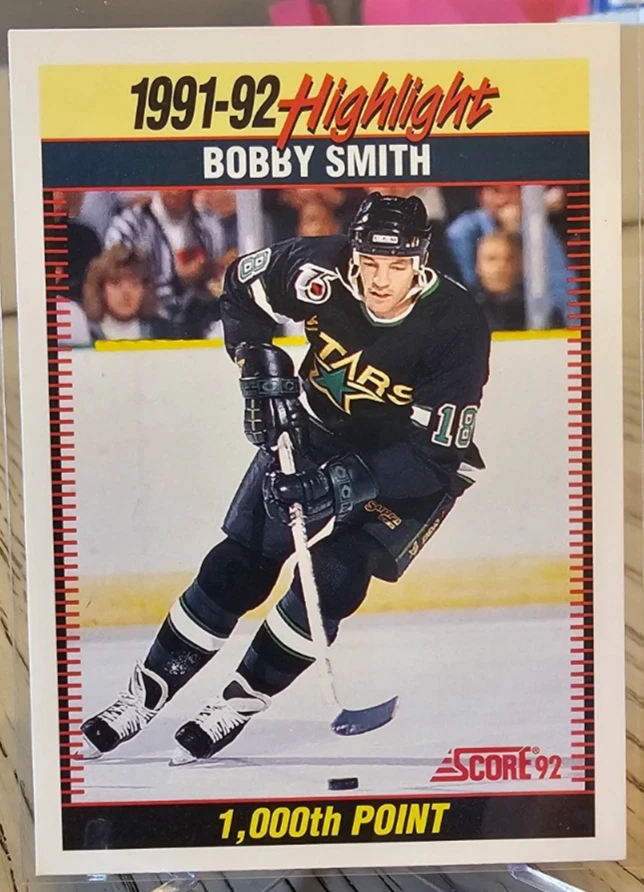 1992-93 Score Bobby Smith #446 Minnesota North Stars - Image 1 of 2
