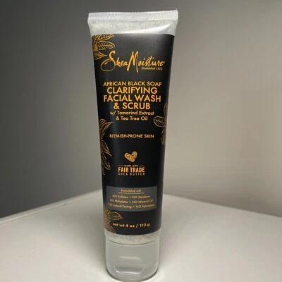 SheaMoisture African Black Soap Problem Skin Facial Wash & Scrub - Image 1 of 4