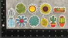 Lot Of 10 Random Lifestyle Creepy Happy Flower Plant Stickers