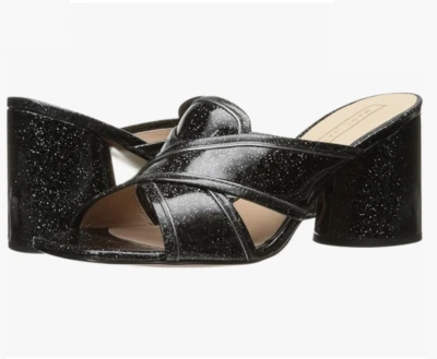 NUEVO Marc Jacobs Aurora Negro Brillo Mula Foto 1 de 4