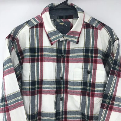 Bob Timberlake Mens Flannel Shirt M Button Up Red Green Check Long Sleeve Foto 1 de 4