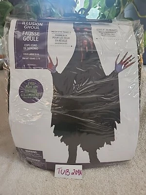 Disfraz Illusion Robed Ghoul - Niño Grande (12-14) - Negro/Gris/Rojo Foto 1 de 4