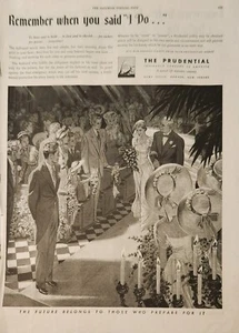 Anuncio vintage de The Prudential Insurance Company 1944 recuerda cuando dijiste que sí - Imagen 1 de 1