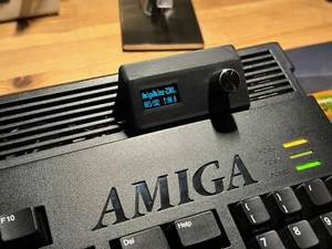 Amiga 500 600 A1200 GOTEK Caja Impresa 3D / FF 0.96 Azul OLed + Rotativo en Negro - Imagen 1 de 11