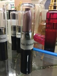 MARY KAY Creme Lipstick PINK SHIMMER - NEW, no Box, clear cap .13 oz
