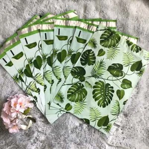 100 Designer Printed Poly Mailers 10X13 Shipping Envelopes Bags BANANA LEAVES - Picture 1 of 1
