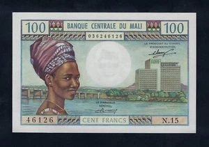 MALI 100 Francs 1972 - 1973 P-11 GEM UNC EQUATORIAL AFRICA - Picture 1 of 2