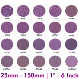 Sanding Discs 25 50 75 mm - 150mm For Orbital Sander 60-600-1200-5000-10000 Grit - Picture 1 of 26
