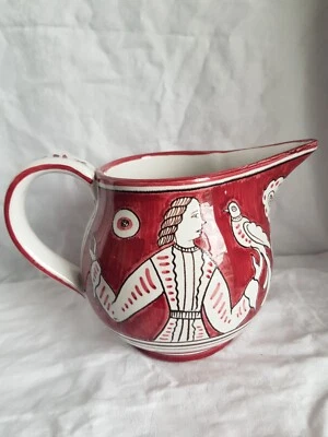 Deruta ars artigiana Majolika Italien Keramik Krug handbemalt Vintage - Bild 1 von 4