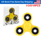 1/3/5/10PCS Fidget Spinner Hand Finger Toy Anxiety Stress Relief Toy Gift Yellow