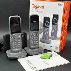Gigaset CL390A Duo - 2 bezprzewodowe telefony DECT z AB i nowymi bateriami ✅ - Zdjęcie 1 z 1