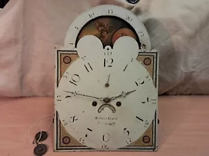 Watkin Owen Llanrwst Longcase Clock 5 Pillar Movement Painted Rolling Moon Dial - Picture 1 of 16