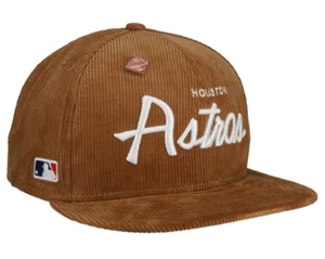 Houston Astros New Era 9FIFTY Corduroy Script Adjustable Snapback Hat Cap OSFM - Picture 1 of 6