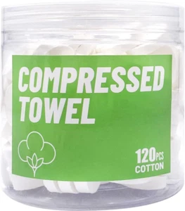 120 Pcs Compressed Towels, Disposable Face Compressed Towel, Mini Compressed Tow - Picture 1 of 9