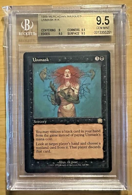 MTG ~ Magic The Gathering ~ Unmask ~ BGS 9.5 GEM MINT ~ Mercadian Masques - Image 1 of 2