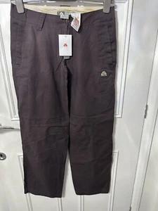 Nike ACG Wide-Leg Trousers UK8 Walking Hiking All Conditions Low Rise Brown BNWT - Picture 1 of 7