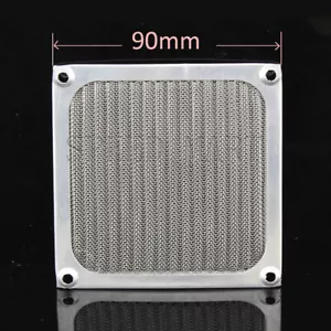 90 mm Refrigeración de aluminio a prueba de polvo Filtro de polvo Parrilla Malla Protector PC ESTUCHE Ventilador de CPU - Imagen 1 de 2
