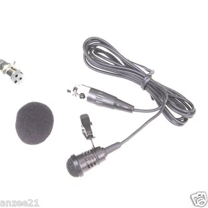 Cardioid Lapel Lavalier Clip Microphone For AKG Samson Wireless Bodypack - Picture 1 of 8