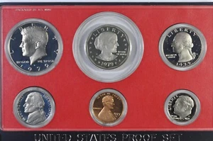 1979S Proof Set 6 Kursmünzensätze in der original postfrischen Ausgabebox Verpackung - Bild 1 von 9