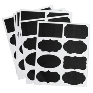 96 ETIQUETAS DE PIZARRA PEGATINAS - 12 HOJAS - Imagen 1 de 1