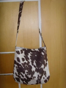 borsa boho crossover velluto mucca/pony fatta a mano 16 pollici x 17 pollici foderata MAGNETICA - Foto 1 di 3