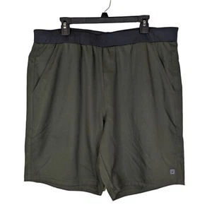 Pantager pantaloncini elasticizzati da tasca verdi Quantum da uomo XL verdi con cerniera corta - Foto 1 di 5