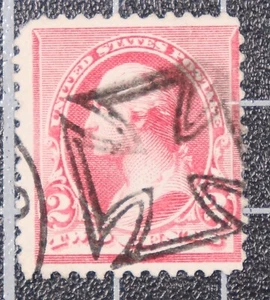 Scott 220 - 2 centavos Washington - Cruz maltesa Elegante Cancelar - Imagen 1 de 1