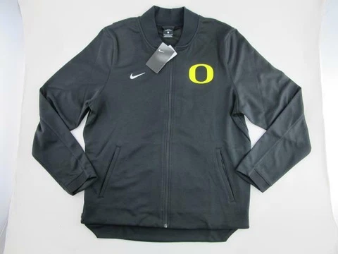 Nike NEW Dri-Fit OREGON DUCKS Warm Up Mens L Full Zip Basketball Jacket 930653 Cover