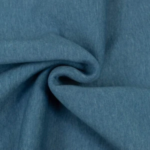 Sweatshirt Stoff meliert jeansblau (Preis= 0,5 Meter) - Bild 1 von 3