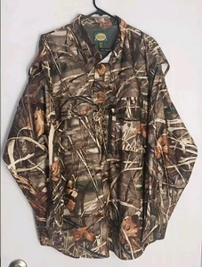 Cabelas Outdoor Hunting 2XL Advantage Max-4 HD Camo Waterfowl Vented Shirt - Picture 1 of 5