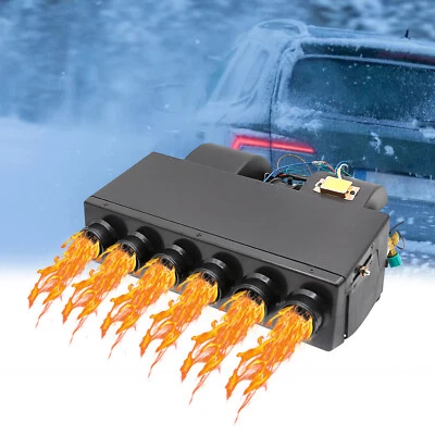 12V Car Truck Under Dash A/C Evaporator Assembly Heat + Cool Unit 3 Speed 6 Port - Image 1 of 4