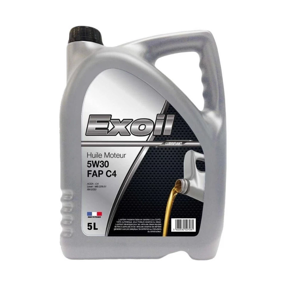 Huile Moteur 5W30 FAP C4 RN 5L Exoil