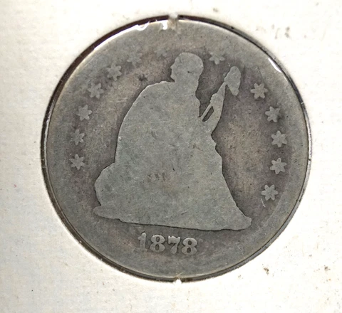 1878 SEATED LIBERTY QUARTER Cover