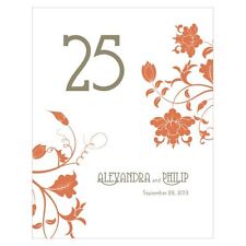 (1-12) Personalized Floral Orchestra Wedding Table Numbers