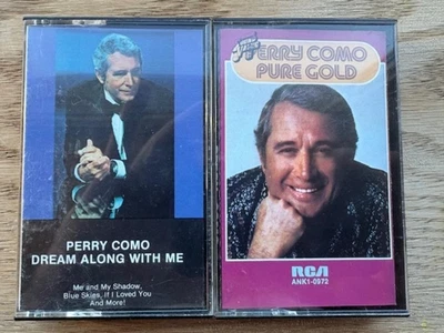 Perry Como Dream Along with Me and Pure Gold 2 Cassette Tapes used Foto 1 de 4