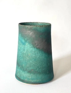 Deirdre Burnett Studio Pottery Porcelain Cylindric Vase British Studio Ceramics - Picture 1 of 20