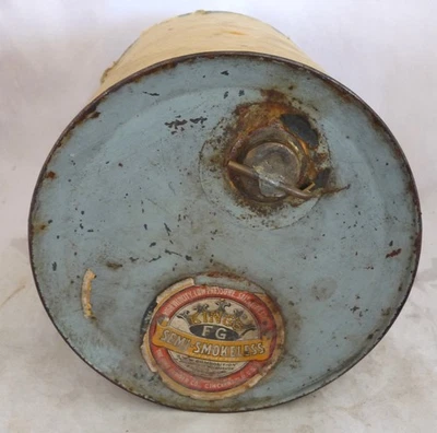 Antiguo barril de lata de polvo vacío King's semi-sin humo FG Foto 1 de 4