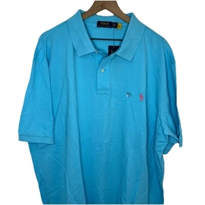 NWT Ralph Lauren Light Blue Polo Short Sleeve Men's Size 2LT Golf Office Casual - Picture 1 of 7