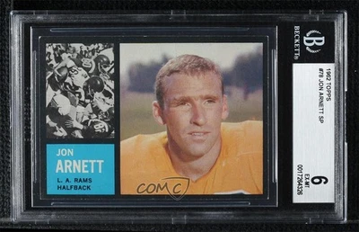 1962 Topps Jon Arnett #78 BGS 6 - Image 1 of 2