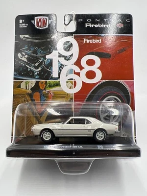 M2 Machines Auto-Drivers 1968 Pontiac Firebird 400 H.O. White R85 188Q - Image 1 of 4