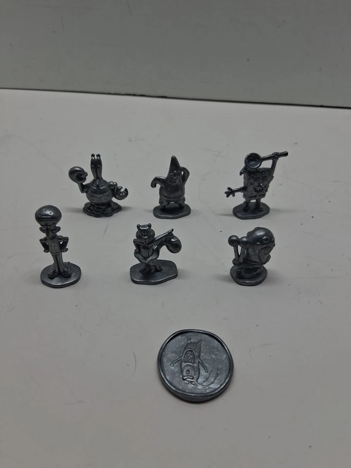 Monopoly Bob Esponja 2005 piezas de repuesto fichas de mudanza Foto 1 de 2