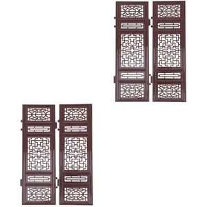 2 Pares Pantalla Muñeca Juguetes Miniatura Muebles Modelo Habitación Divisor Decoración - Imagen 1 de 12