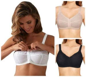 Berlei Classic Full Cup Front Fastening Bra B511 Womens Non-wired Full Cup Bras - Picture 1 of 26