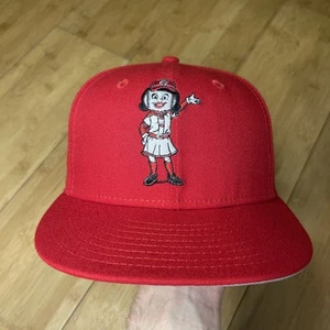 New Era 59FIFTY Cincinnati Reds Mrs. Red Redlegs Mascot Rosie Fitted 7 1/8 Hat - Picture 1 of 20