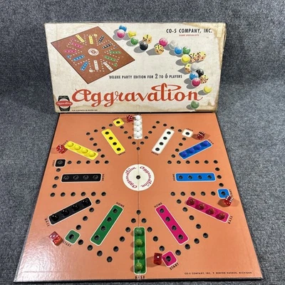 Vintage Aggravation Deluxe Party Edition 1964 Game Rare Hard To Find - Complete - Image 1 of 4